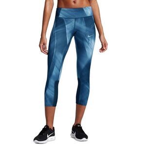 Nike Gray & Black Watercolor Leggings